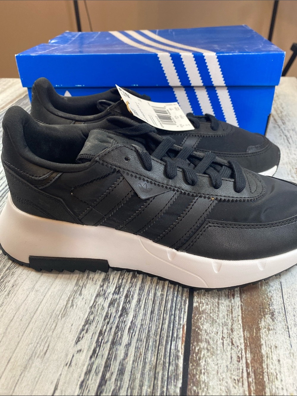 Adidas Retropy F2 J Sneakers Black/White sneakers Kids Size 7
